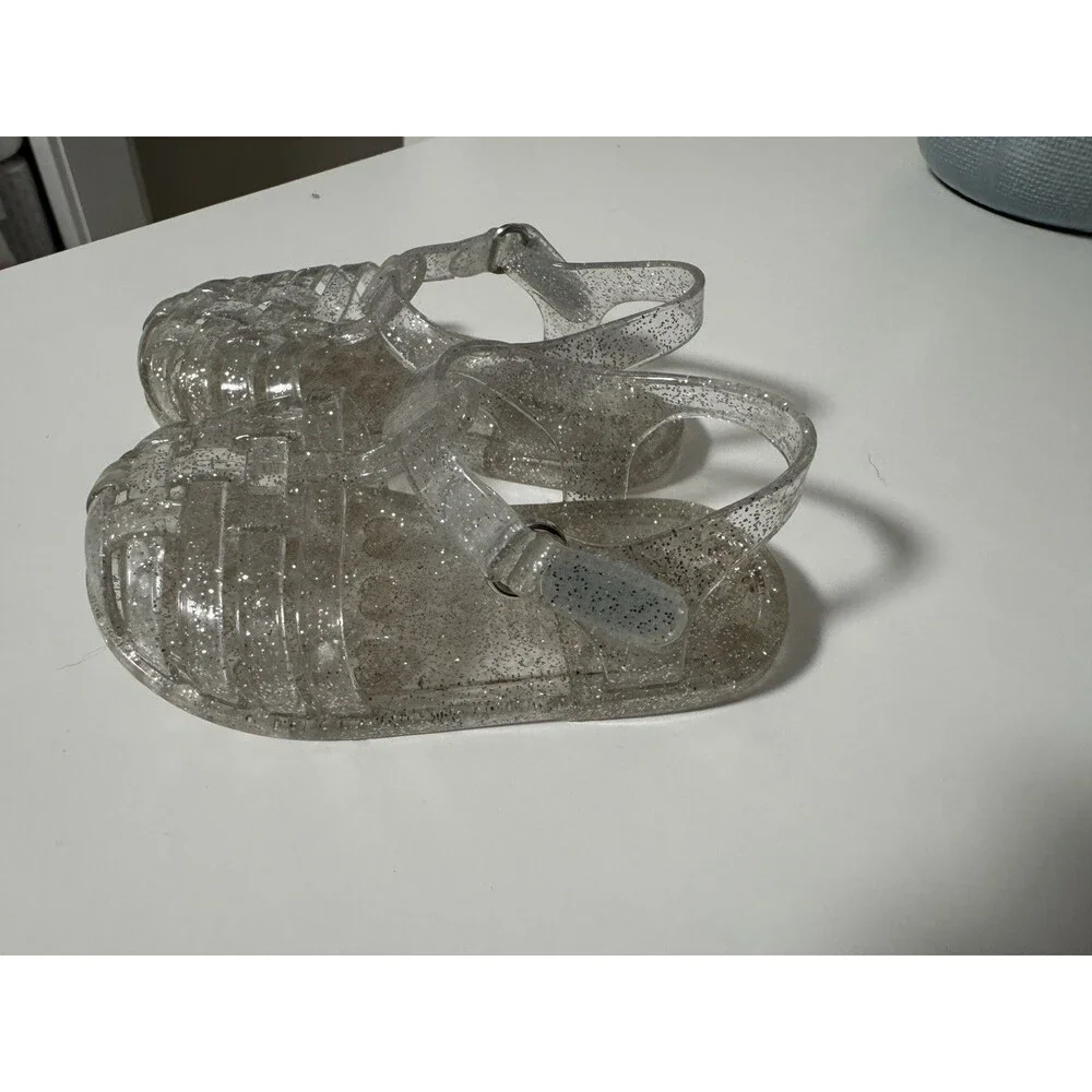 Old Navy Kids Clear Glitter Jelly Sandals Size Unknown Preowned